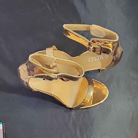 BRAND NEW MELLY ZOANNA ADJUSTABLE BUCKLE ANKLE STRAP ONE BAND STRAP SANDAL - Picture 5 of 16